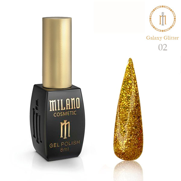 Гель-лак Milano GALAXY GLITTER № 02