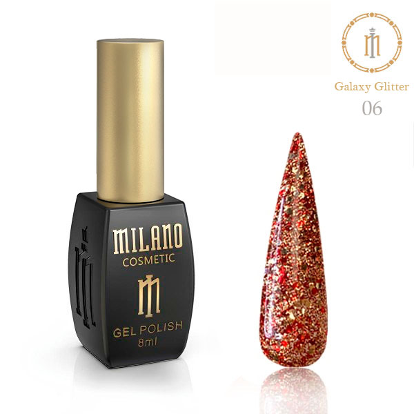 Гель-лак Milano GALAXY GLITTER № 06
