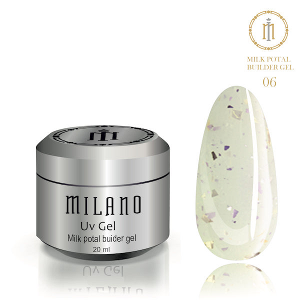 Uv Builder Gel Milano MILK POTAL № 06