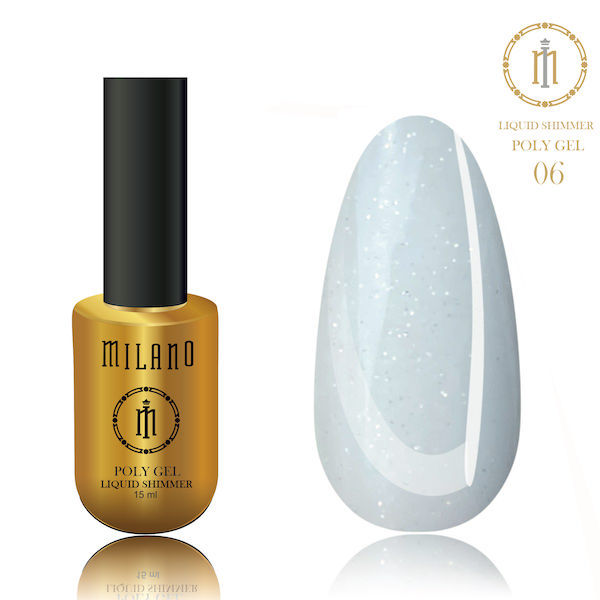 Milano Liquid Shimmer Poly Gel 15ml - № 06